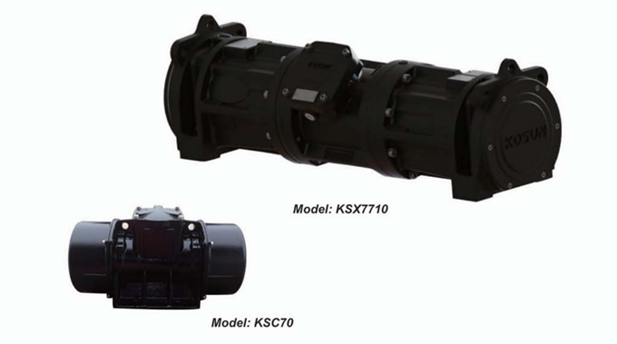 美国马丁为科迅定制的KOSUN KSX7710长振动电机及KOSUN KSC70短振动电机